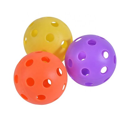 76mm Plastic Hollow Balls With Holes On The Surface Play Ball